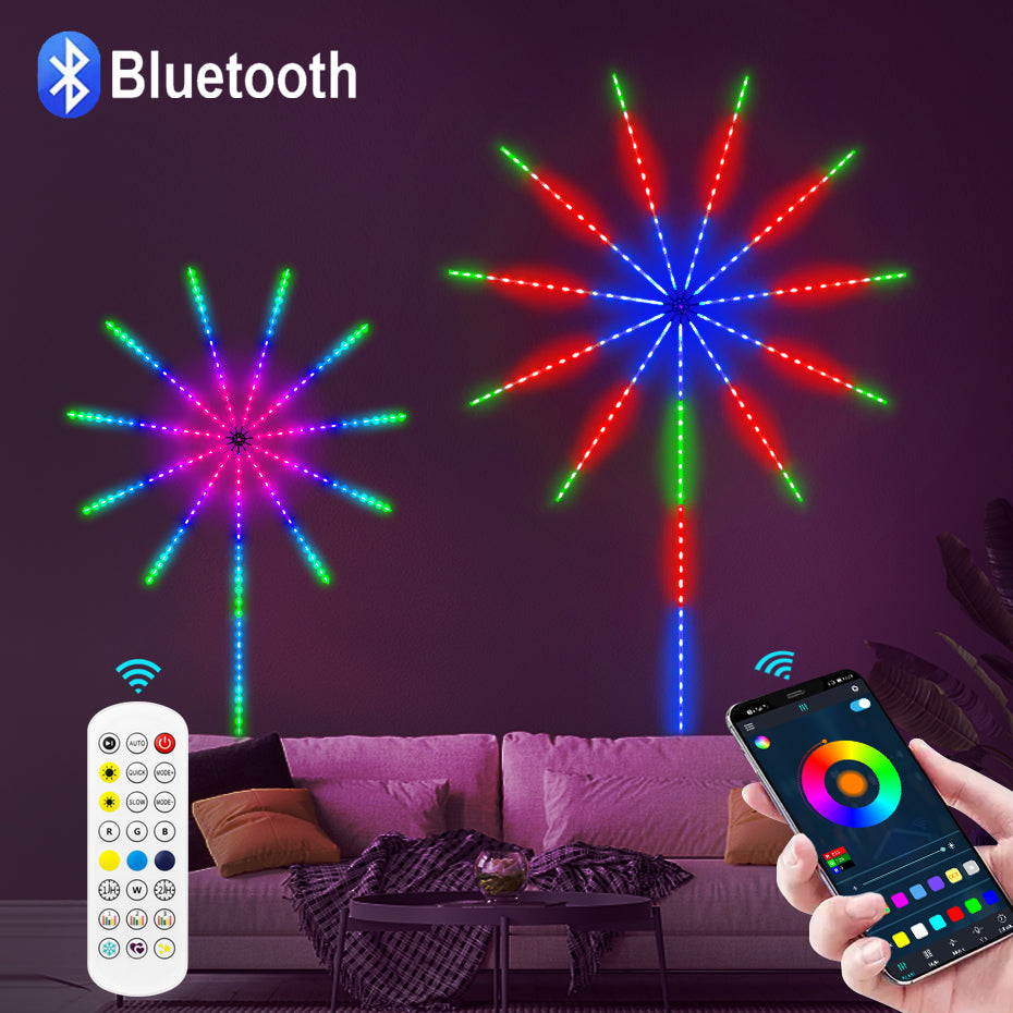 أضواء LED للألعاب النارية الذكية
