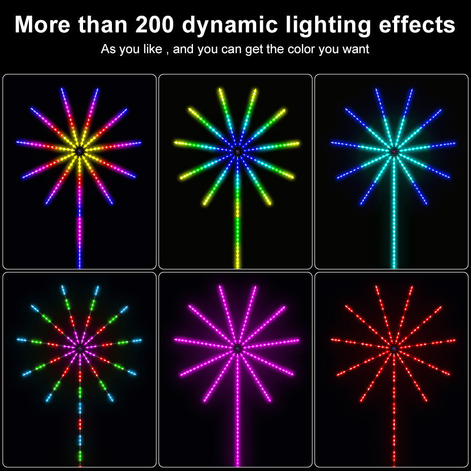 أضواء LED للألعاب النارية الذكية