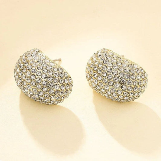 Sparkling Diamond Droplet Earrings – Light Luxury & Trendy Design