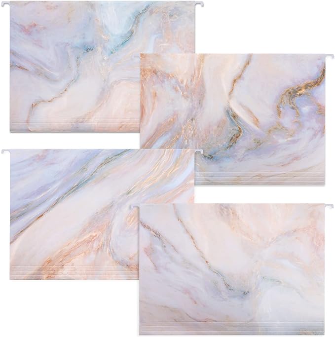 Marble Pattern Notebook Large 4 in 1