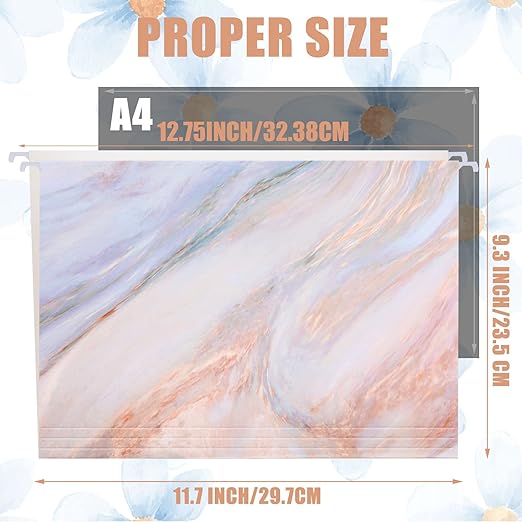 Marble Pattern Notebook Large 4 in 1